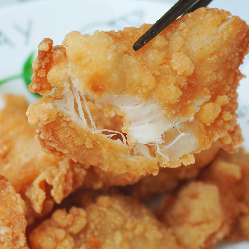 一霖锅包速冻裹粉鸡肉肉片油炸微波煎烤冷冻生鸡肉