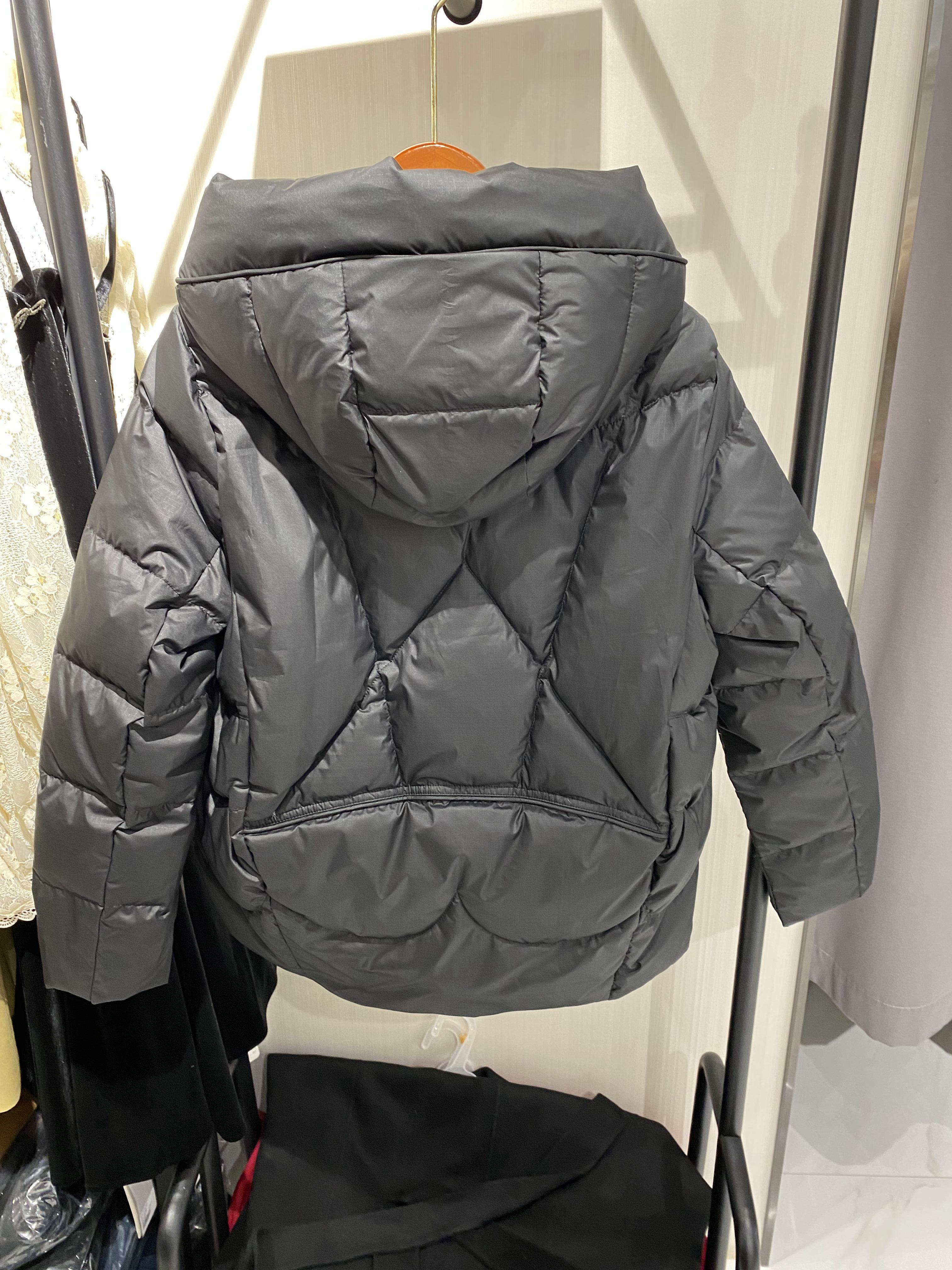 莱茨22ff92805d时尚连帽羽绒服2022冬季女装新款显瘦羽绒服