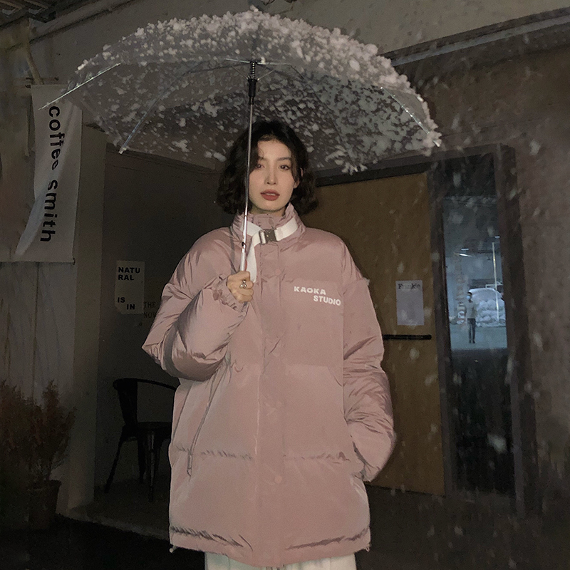 吵吵家 棉衣棉服女秋冬季加厚保暖设计感小众慵懒风宽松开衫外套X