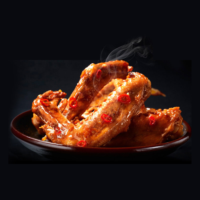 老李甜辣鸭翅500g香辣小鸭翅膀卤味鸭肉肉类鸭肉零食