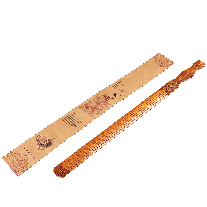 桃木戒尺教鞭家法加厚雕刻国学弟子三字经论语木雕