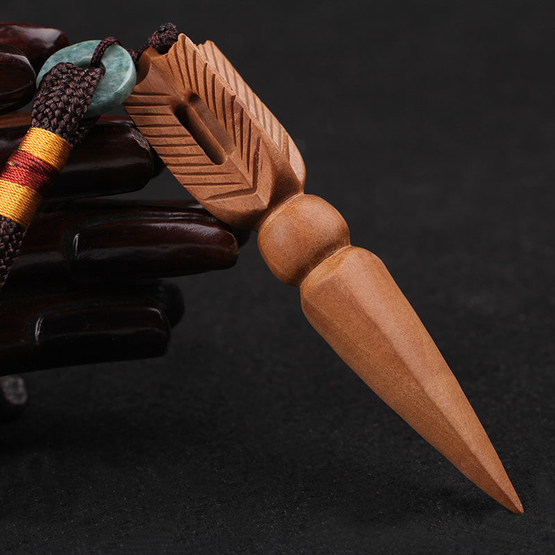 金刚桃木钥匙扣挂件手把项坠木雕