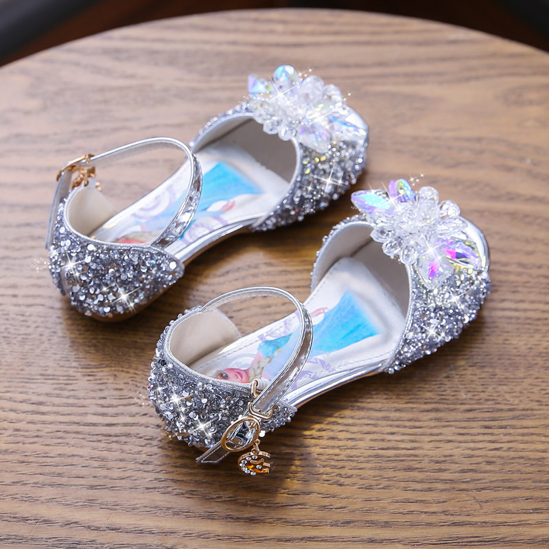 女童凉鞋2020新款夏季时尚小公主儿童水晶鞋冰雪凉鞋