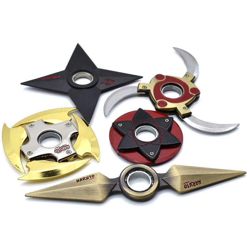 火影忍者飞镖武器手里剑金属鸣人写轮眼动漫周边旋转暗器刀未开刃