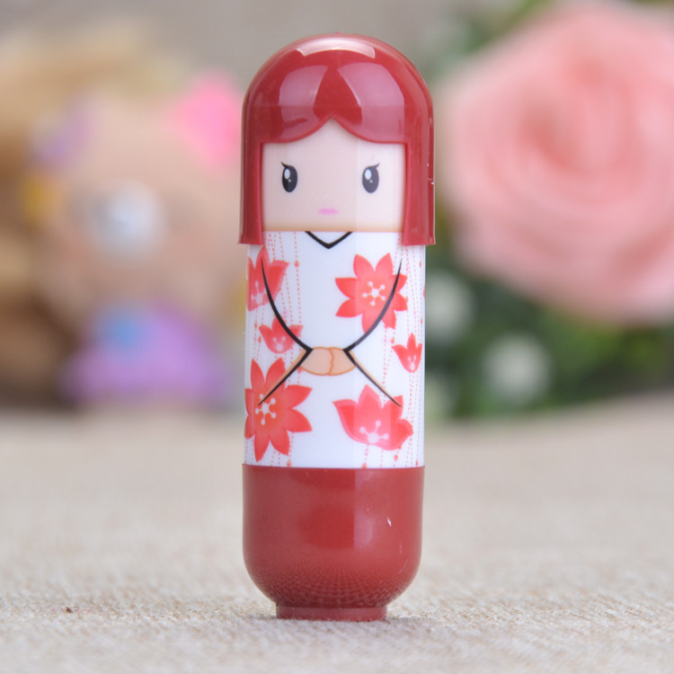 唇膏卡通润唇膏女用保湿补水滋润透明唇膏