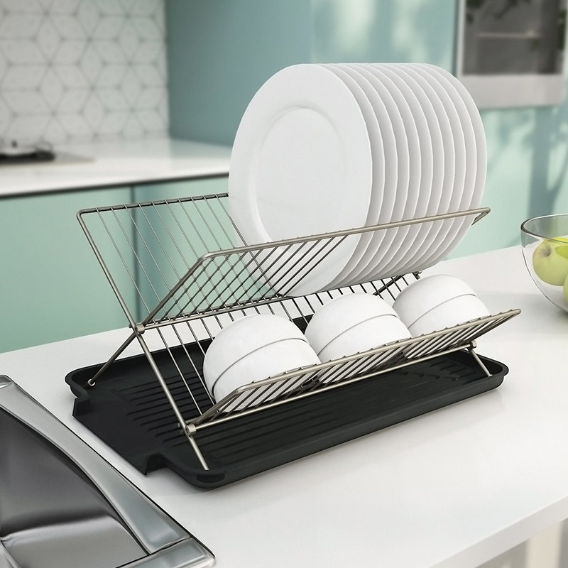 厨房沥水架碗盘筷子勺子滤水收纳架窄款凉放碗柜整理架