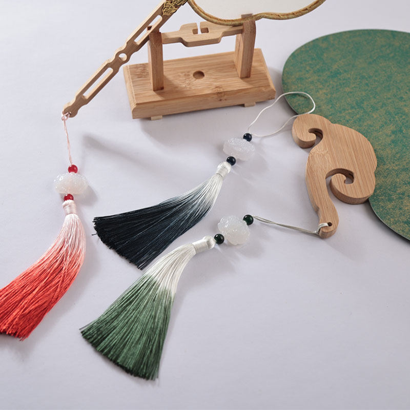 扇穗古风团扇坠仿吊坠流苏穗子diy材料装饰扇子