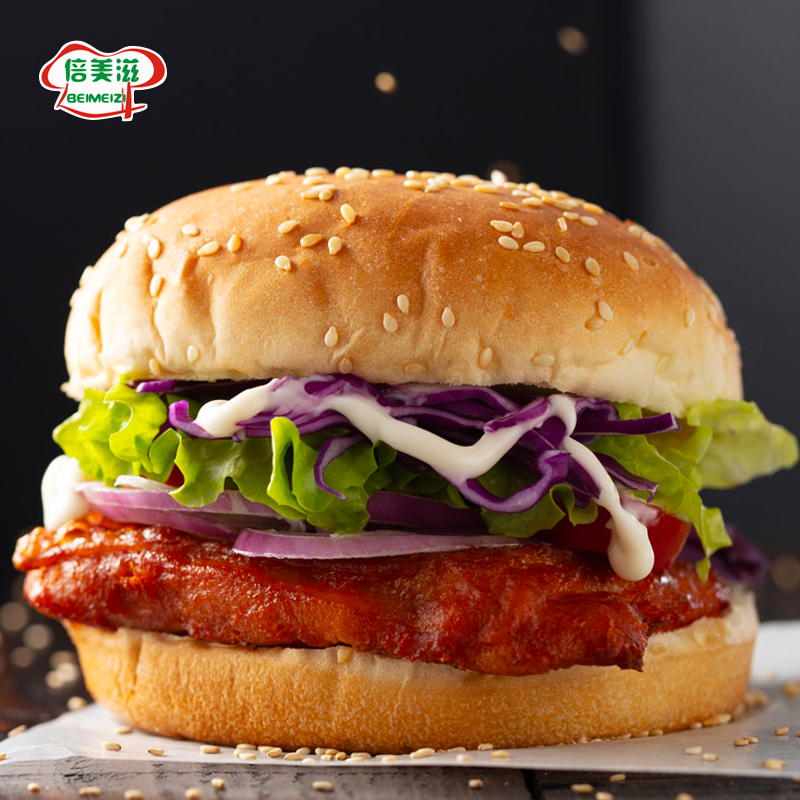 鸡腿汉堡盈泰奥尔良095kg冷冻半成品专用鸡排生鸡肉