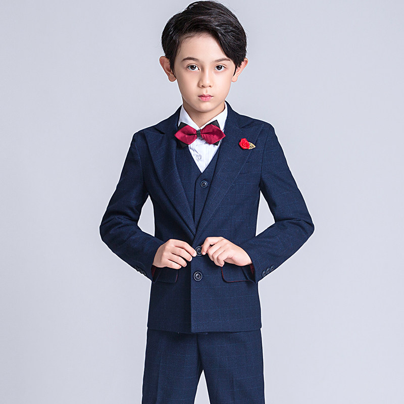 儿童西装套装英伦风帅气韩版小西服花童男童礼服西服