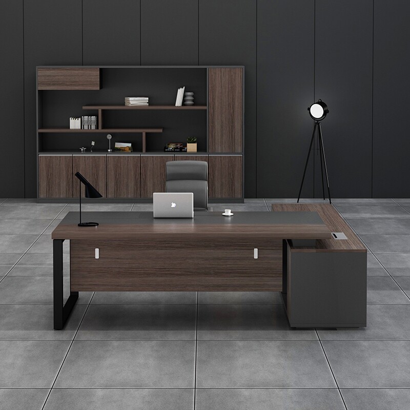 杭州老板总裁简约现代办公室大班台单人主管经理大班台