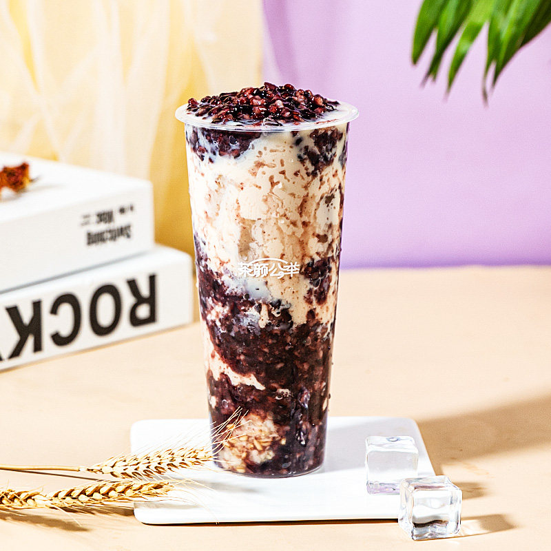 茶颜公举糯米开罐即食紫米黑米罐头燕麦奶茶糯米
