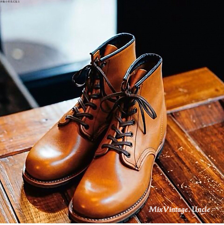 正品redwing9013红翼日落黄复古高帮工工装靴男时装靴