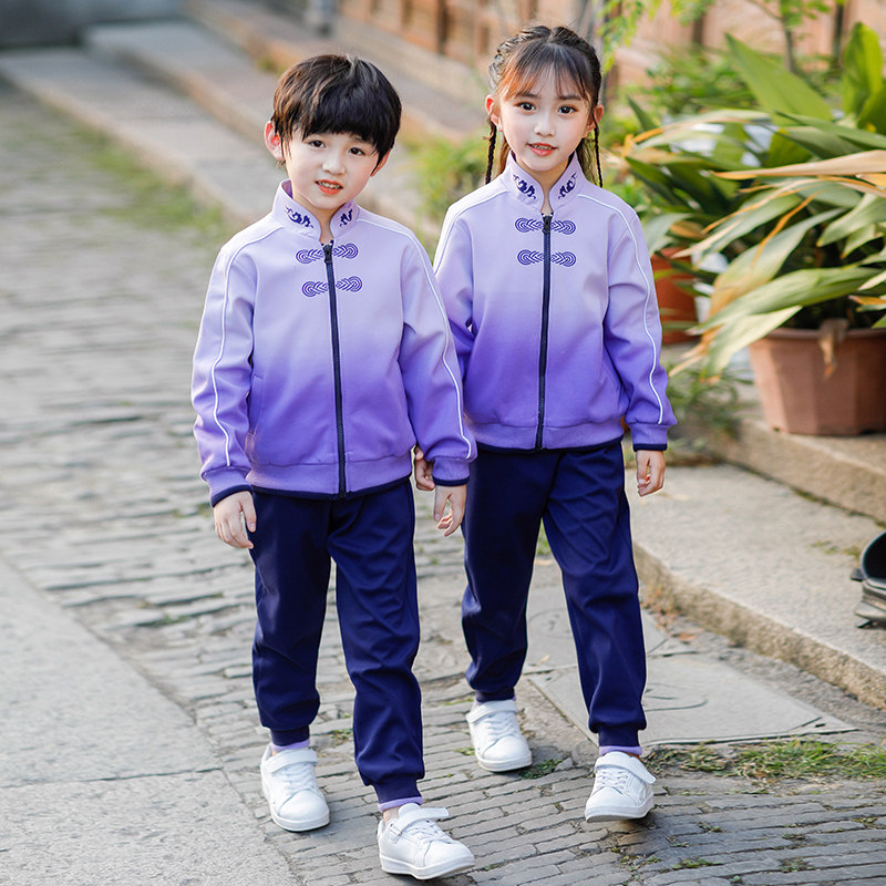 幼儿园园服春秋装国学新款中国国风儿童班服民族风校服