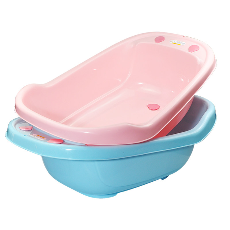浴盆茶花宝宝沐浴小孩澡盆洗澡儿童可坐大号浴盆