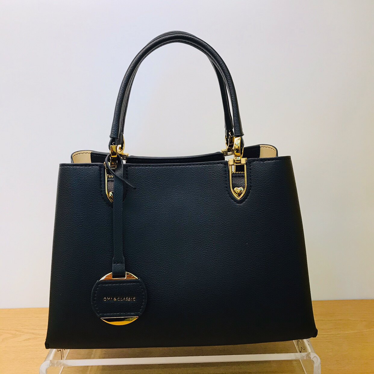 omiclassic新品欧米11202t20371h01金属扣饰拉链手提单肩通用款女包