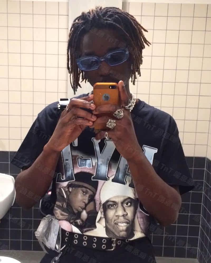 jayzhiphopvintageraptee说唱短袖复古人像嘻哈t恤