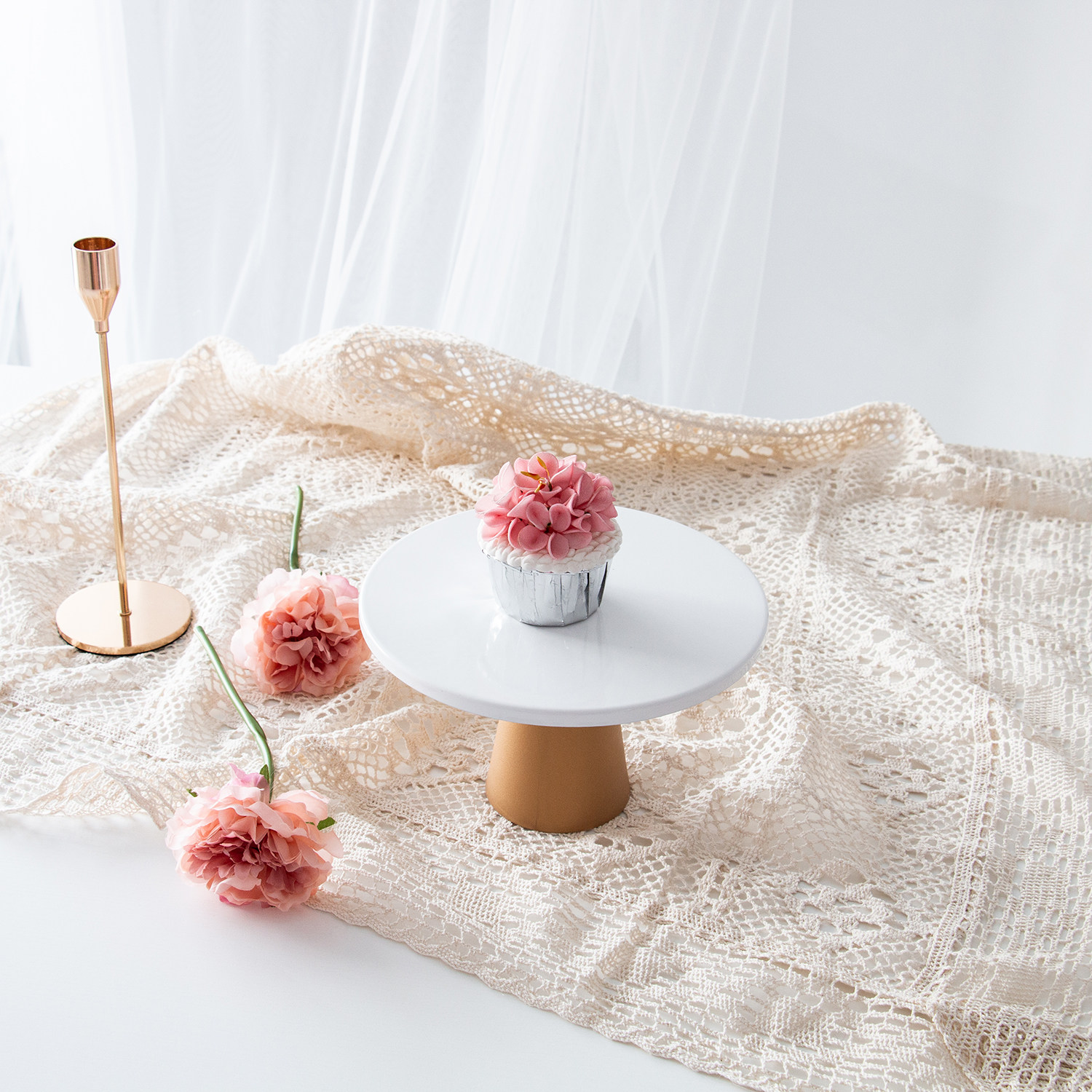 ins蛋糕拍照餐垫桌布蕾丝甜品美食镂空餐布背景布类