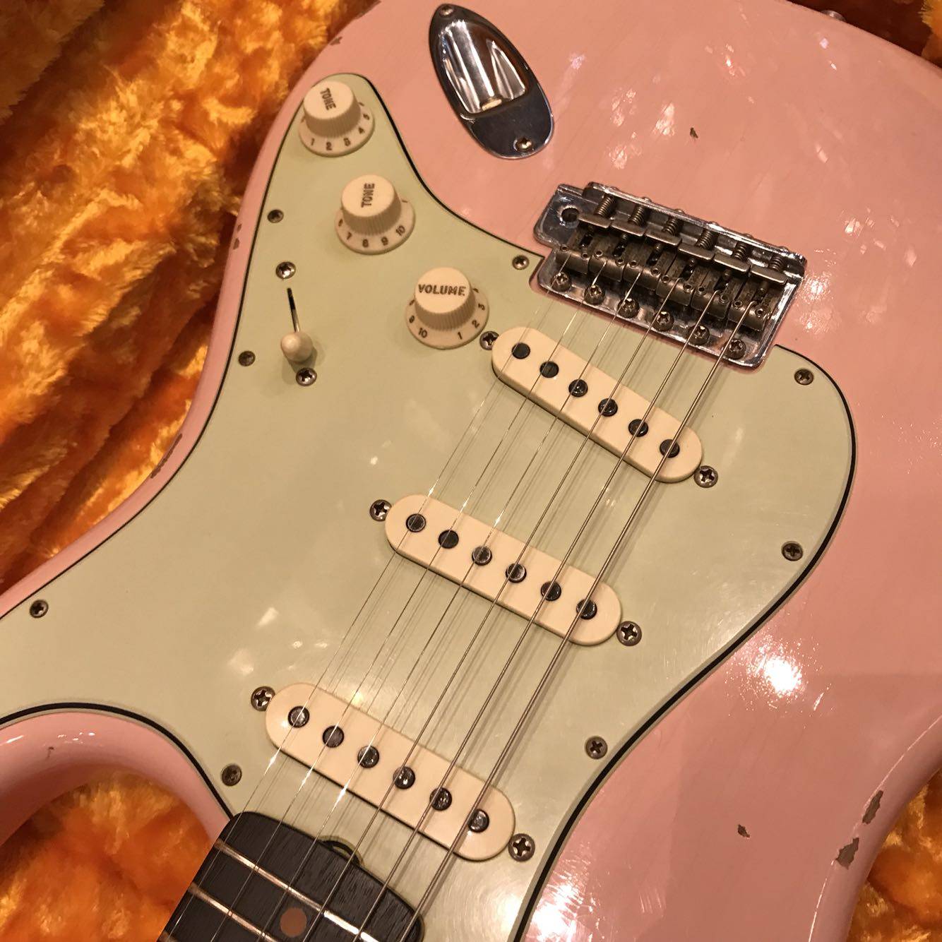 fendercustomshop1962stratshellpink粉色吉他吉他-电吉他