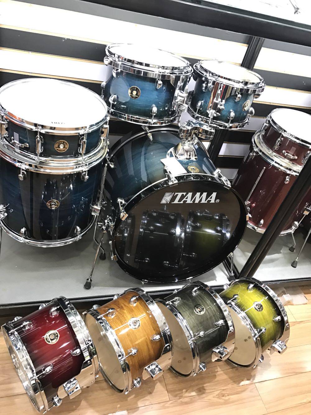 tama架子鼓rli52kh6帝王之星升级烤漆爵士鼓送进进口架子鼓