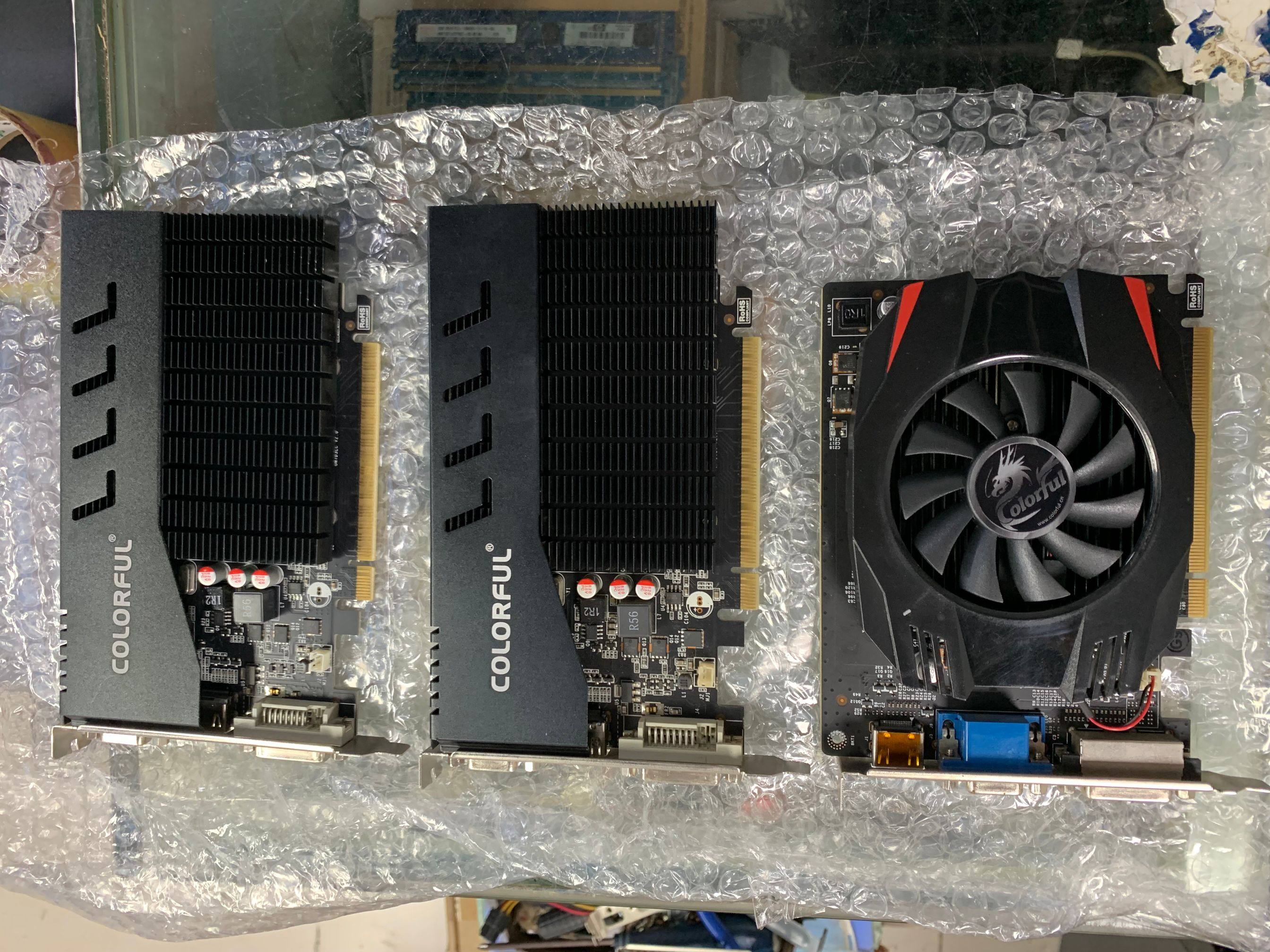 拆机colorful七彩虹gt710冰暴-1gd3独立高清显卡显卡