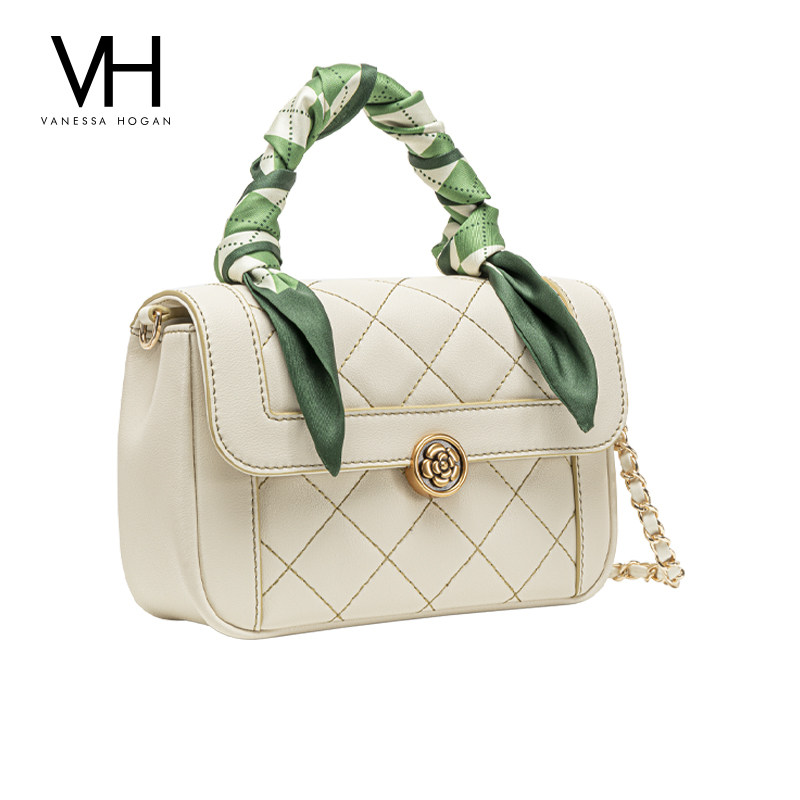 vh包秋季山茶花流行秋季单肩包包轻奢手提包菱格通用款女包