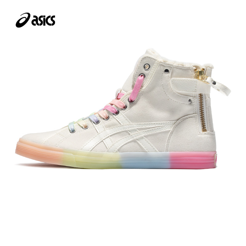 asics亚瑟士女鞋doubleclutch高帮加运动复古休闲鞋1202a078运动休闲