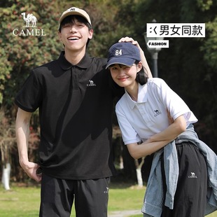 【速干功能】骆驼男装polo衫2025新男士短袖上衣透气翻领纯色t恤