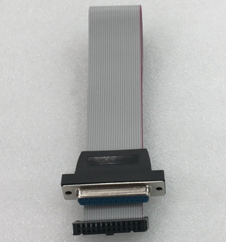 主板并口打印机lpt灰排引线db25孔电脑电脑扩展连接线