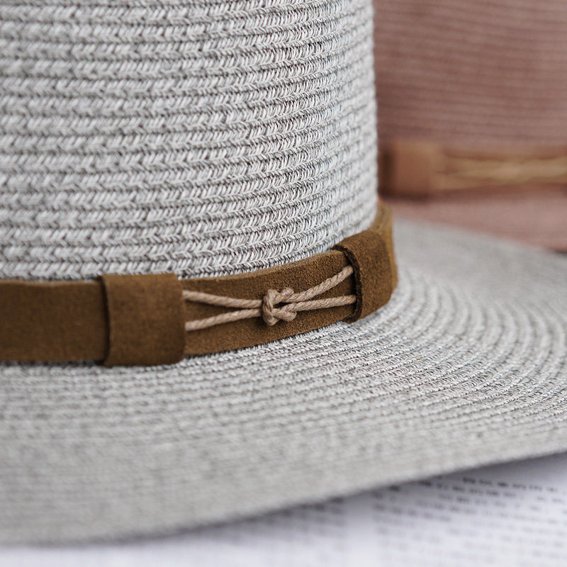 帽子20年新品透气纤维礼帽可折叠草帽帽子