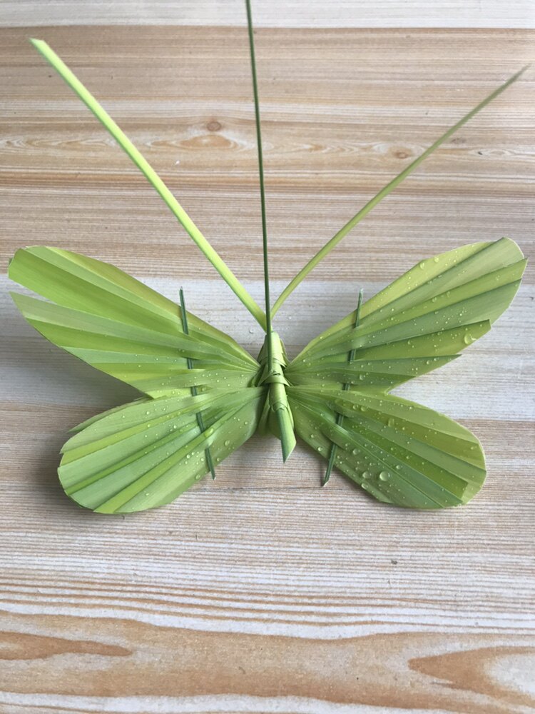 玩具棕编草编蝴蝶新鲜材料制作古代电影电影电视竹编