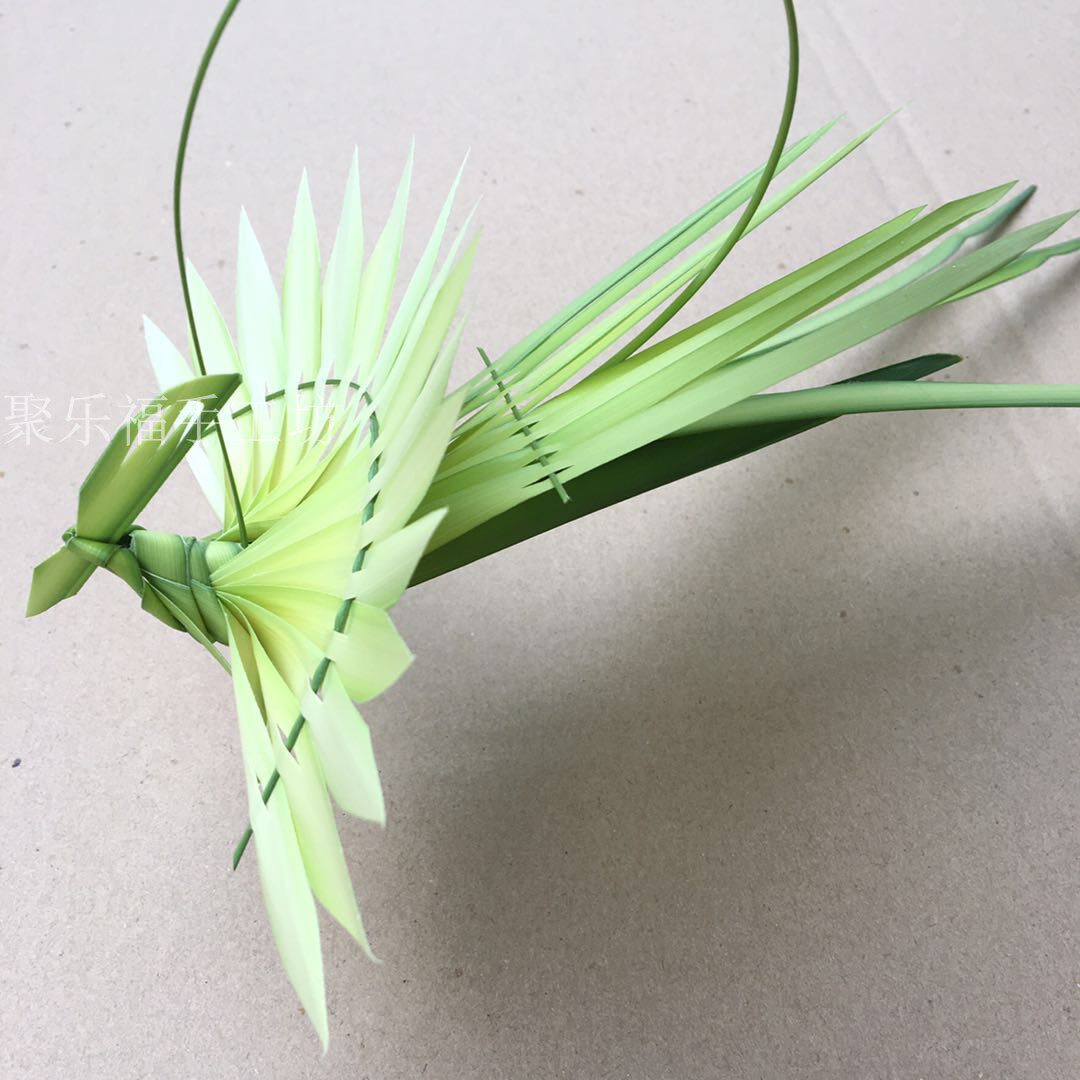 编织草编动物凤凰孔雀草手工艺品主题作业非遗新鲜竹编