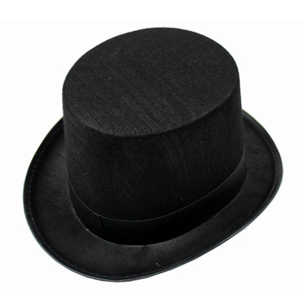 宸涛92g表演帽演出帽 爵士帽子 礼帽 林肯帽 魔术师帽 植绒高帽