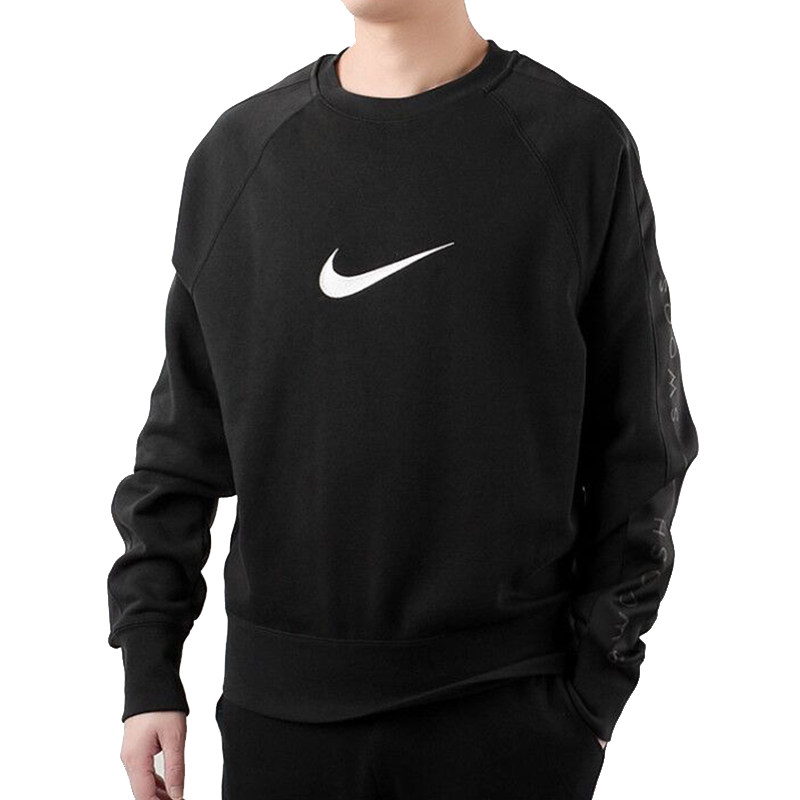 早晨nikeswoosh2021新款春季圆领运动卫衣套头运动卫衣