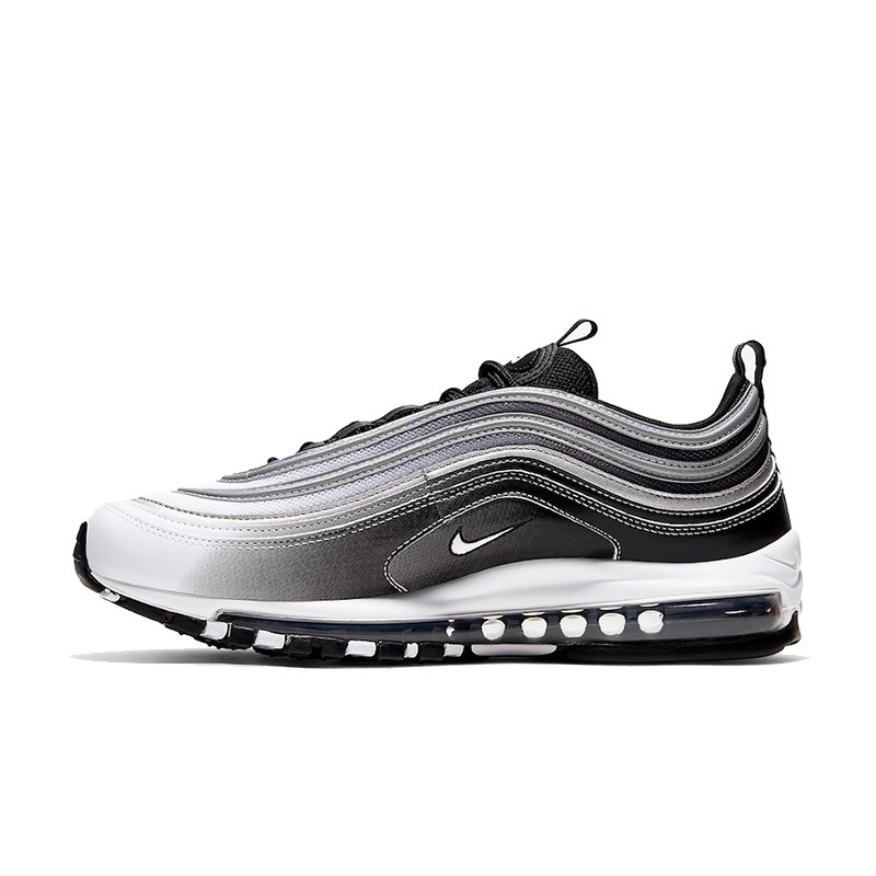 早晨跑 nike air max 97 银子弹 黑白渐变 气垫跑步鞋921826-016