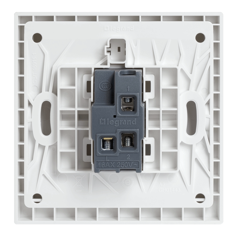 双控tcl罗格朗家用单联一位单开双一灯开关面板双控开关