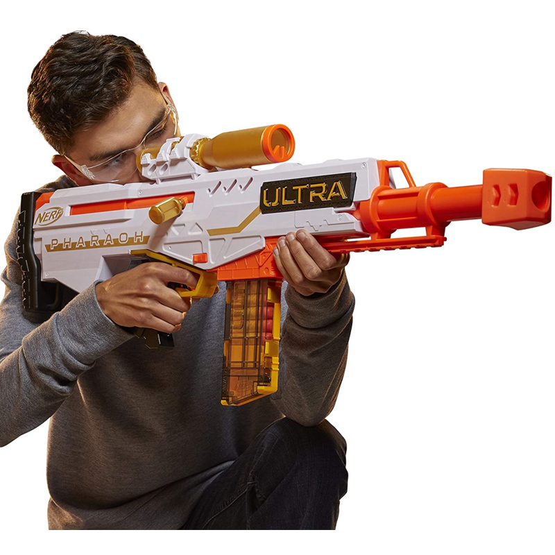 软弹孩之宝nerf热火极光系列法老王7号男孩狙击电动玩具枪