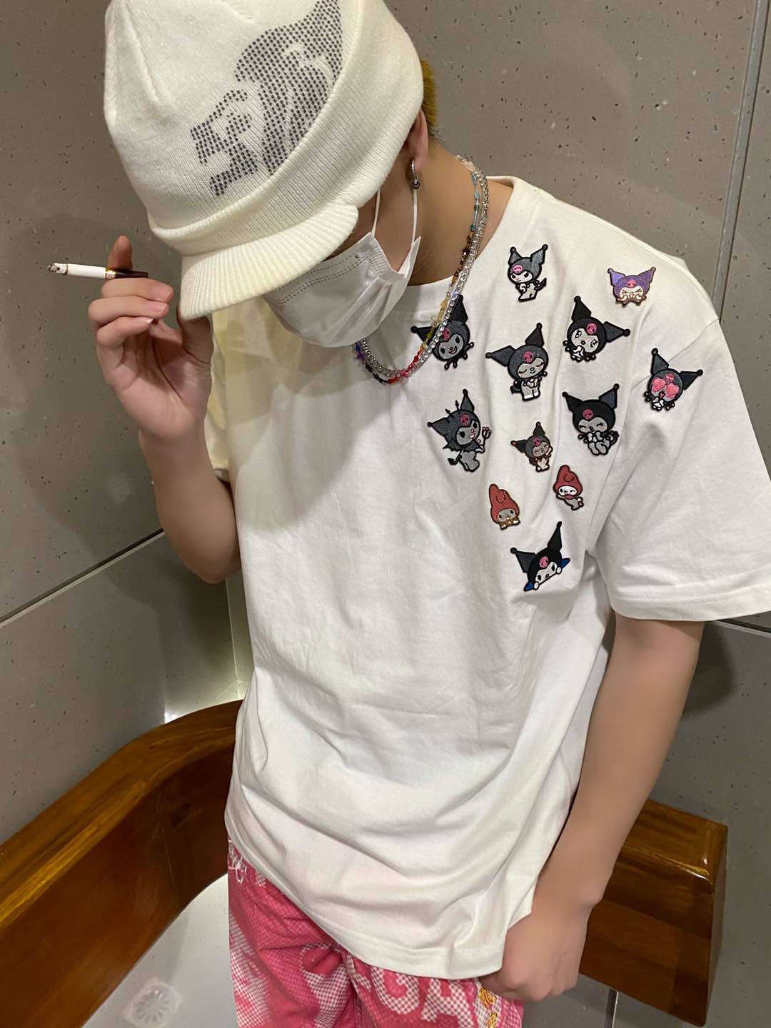 「II型」1of1 remake库洛米动漫二次元刺绣纯棉短袖小众情侣T恤