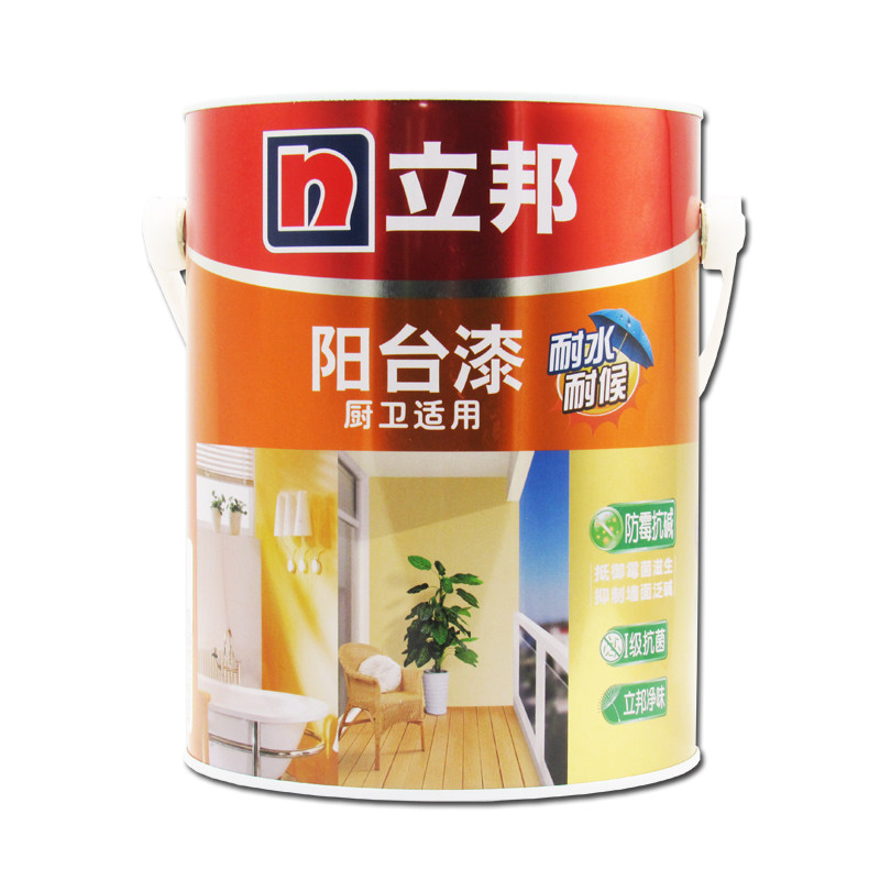 立邦漆立邦阳台厨卫乳胶漆墙面防晒防水抗菌抗污内墙乳胶漆