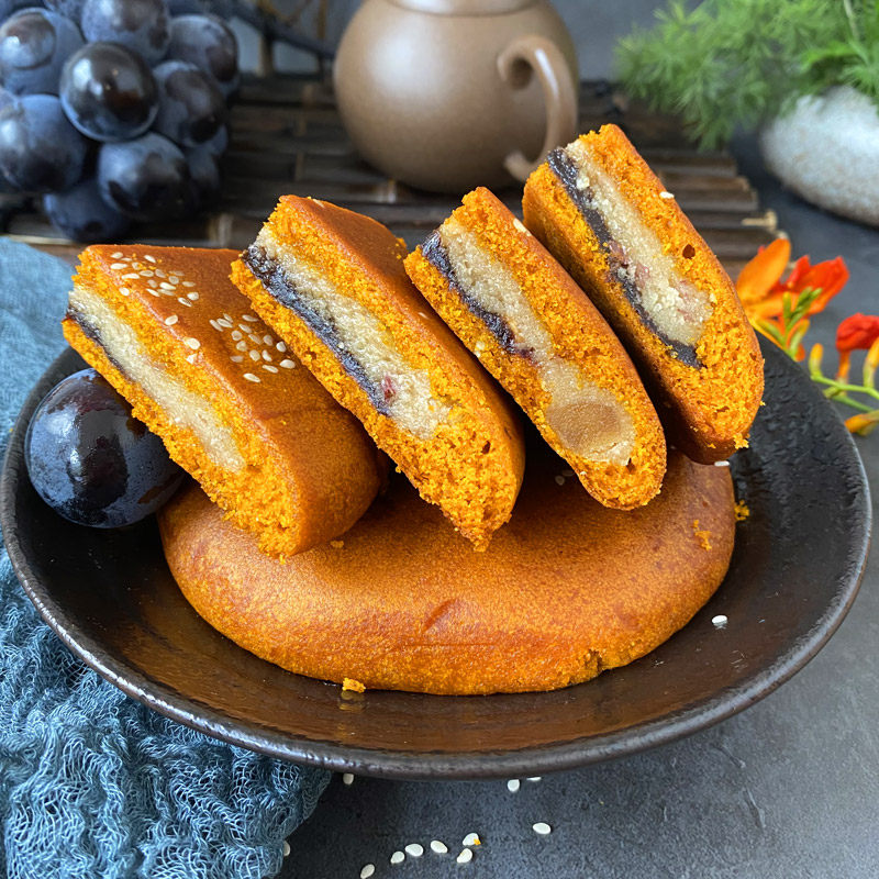 云南陆良特产三香600g荞饼中秋月饼大饼荞麦传统糕点