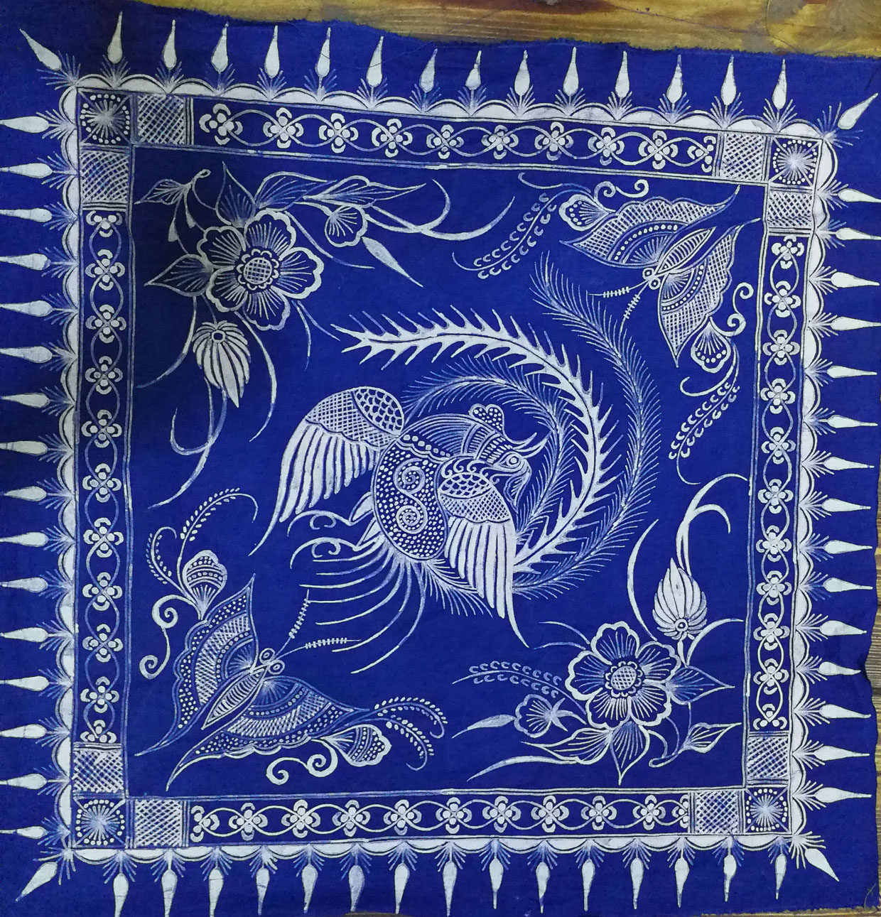 加工蜡染布料丹寨衣服定制围巾板蓝根蓝靛染色苗族蜡染