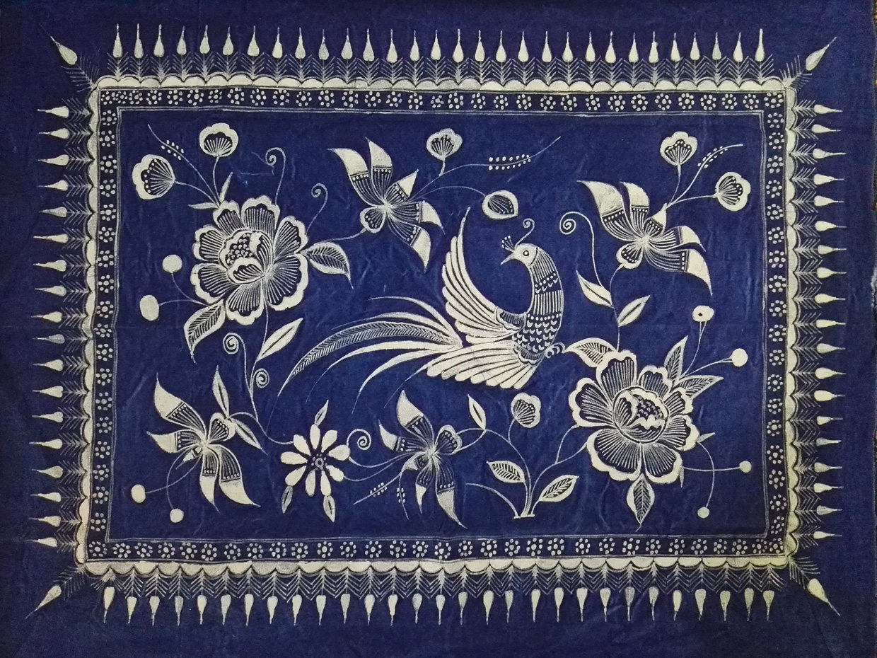 蜡染万达布艺贵州丹寨酒店小镇指定定制抱枕桌旗