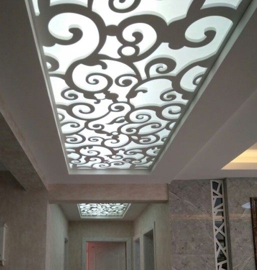 实木美北欧式高密度木塑板pvc镂空雕花板吊顶花格天花屏风通花板