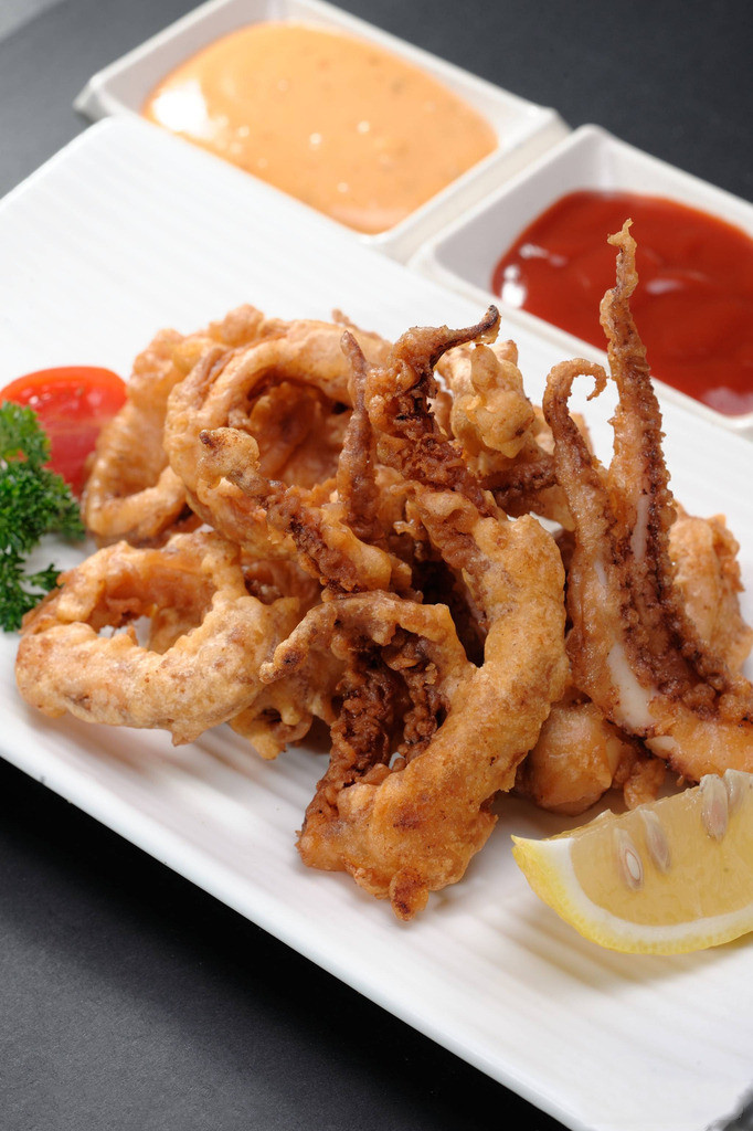 唐扬鱿鱼整箱亚洲渔港冷冻须炸油炸小吃半成品冷冻鱿鱼