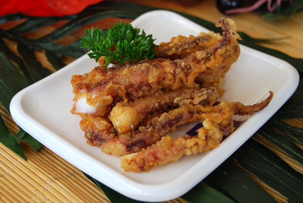 唐扬鱿鱼整箱亚洲渔港冷冻须炸油炸小吃半成品冷冻鱿鱼