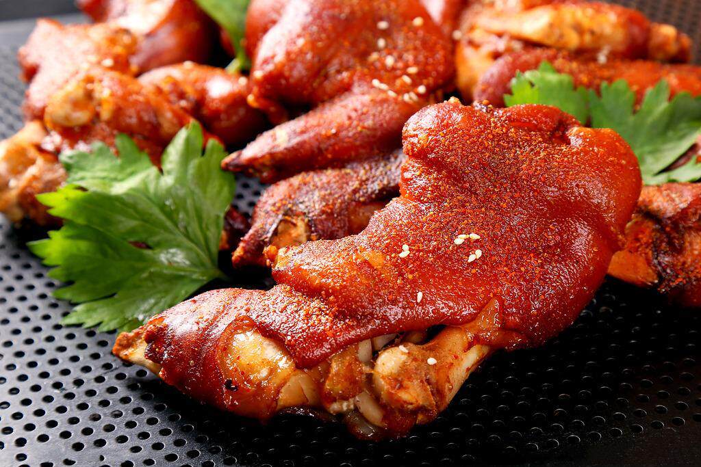 整箱泰森烧烤猪蹄半成品开边香辣猪脚半边猪手生猪肉