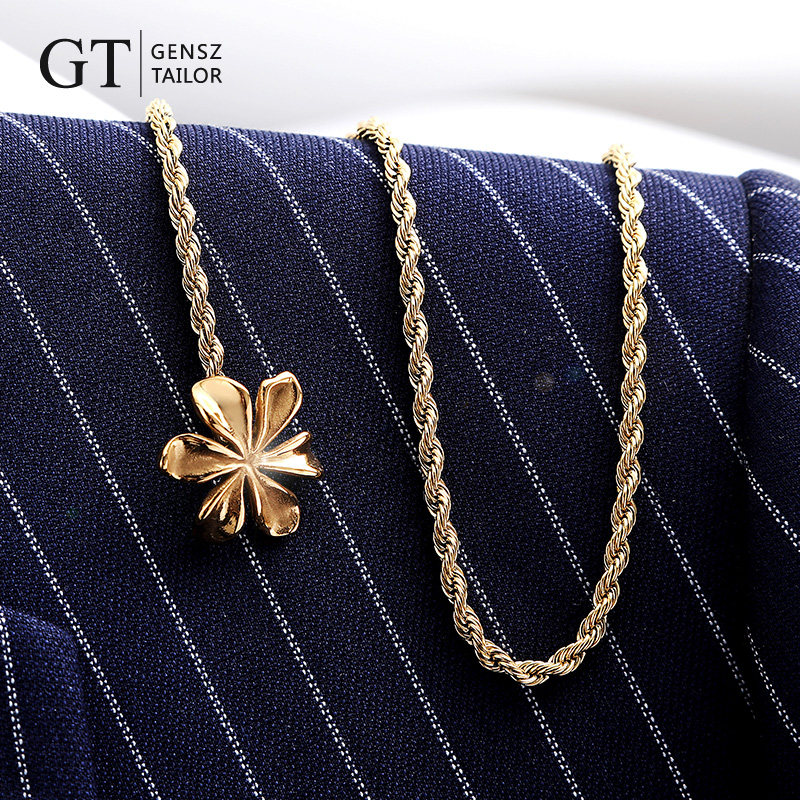 gt绅诚驳头链lapelchain前程似锦紫金花西服男装配饰轻奢礼盒