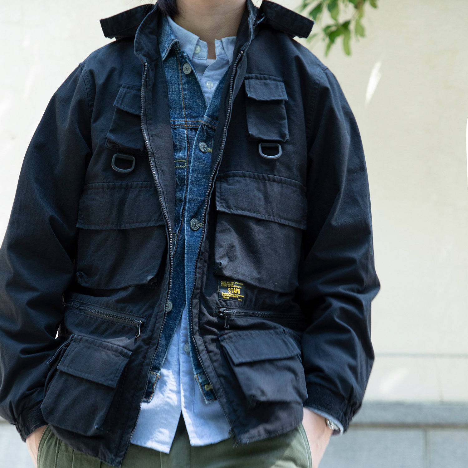 staphmodularjacket日本进口面料多袋8袋八袋工装夹克