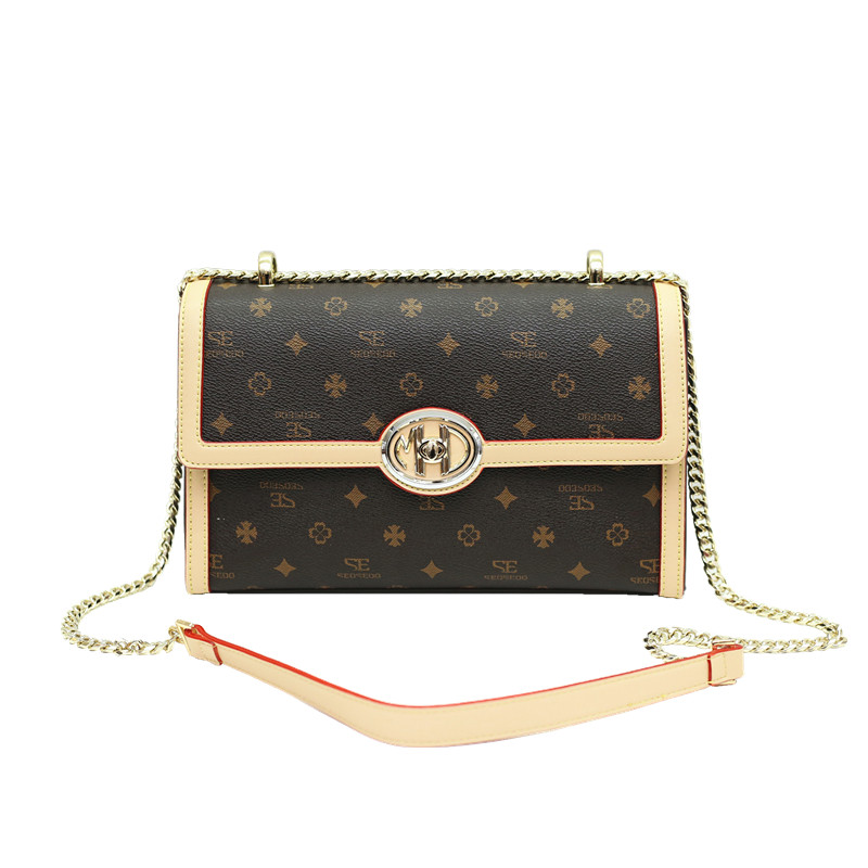 seoseoo南奥袋鼠女包新款链条小方pvc青年单肩小方包