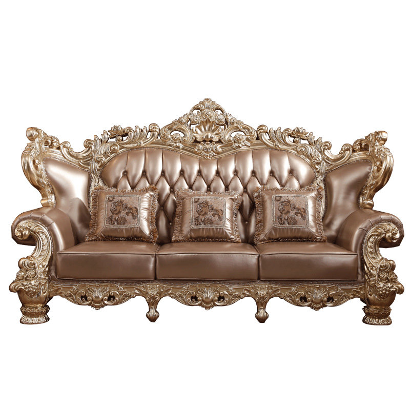 沙发欧式真皮沙发新古典古典法式实木豪华客厅组合实木沙发