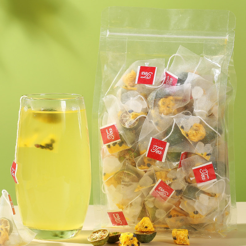 果茶金桔百香茶包冲泡饮品冻干柠檬柠檬果桔泡冻干速溶水果块茶